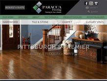 Tablet Screenshot of paraccaflooring.com